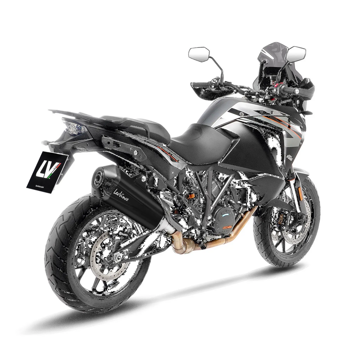 Leovince LV-12R Black Edition Slip-On Muffler for KTM ADV Super