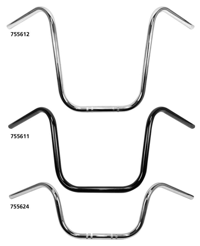 Westland Customs 7/8" (22MM) Diameter Ape Hanger Handlebars