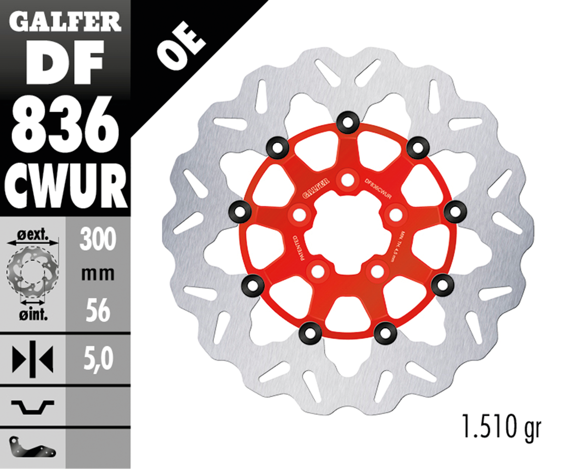 Galfer "wave" Floating Disc Brake Rotors