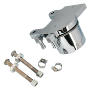 Zodiac Chrome Plated Oil Filter Kit for 4 Speed Big Twin and Evolution Softail