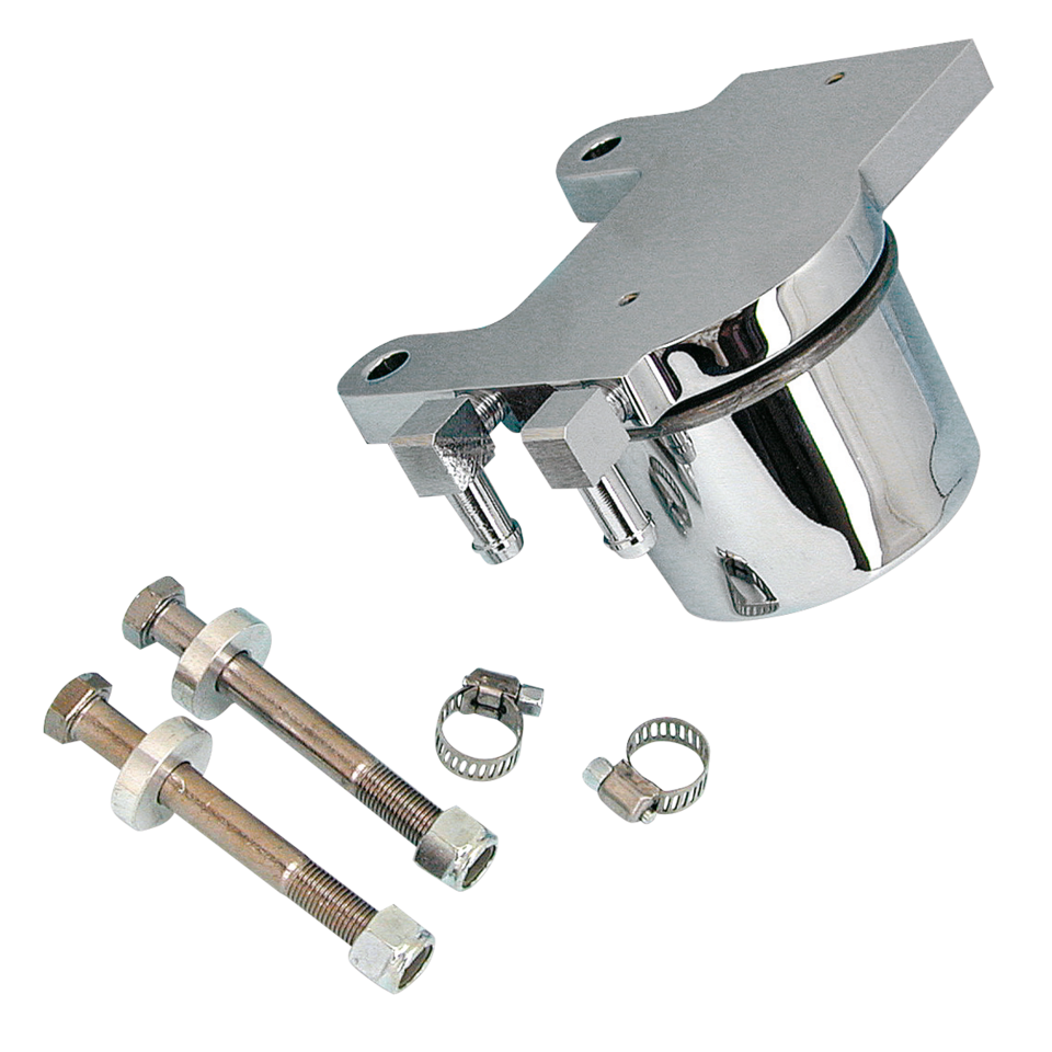Zodiac Chrome Plated Oil Filter Kit for 4 Speed Big Twin and Evolution Softail
