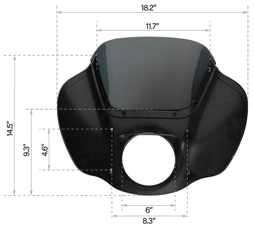 Zodiac Street Performance Handlebar Fairing – Windshield