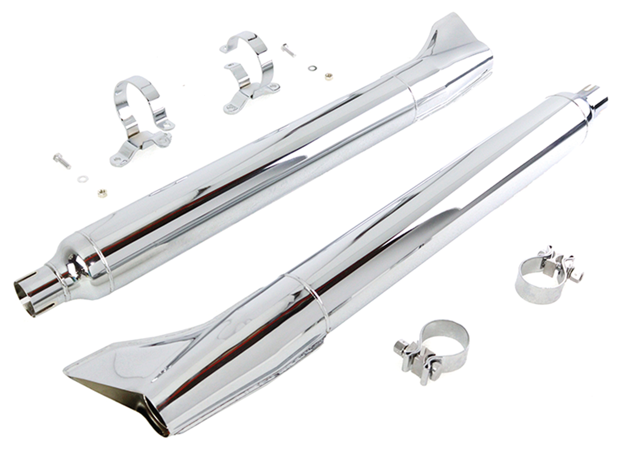 V-Twin Torpedo Fishtail Mufflers for Touring – Exhaust