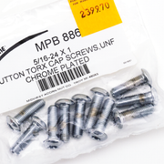 Midwest Acorn Nut Company Chrome Plated Button Head Torx Screw Assortment – Hardware