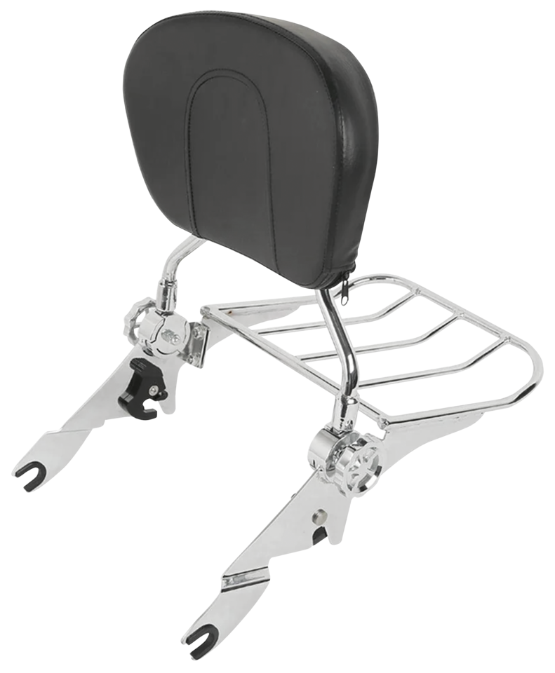 Zodiac Detachable Recliner Sissy Bar & Luggage Rack Kits for Touring – Seat
