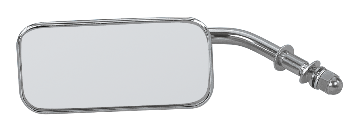 Zodiac Chrome Rectangular Mirror – Handlebar