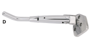Zodiac Show Chromed Adjustable Kickstands – Frame & Rear Suspension