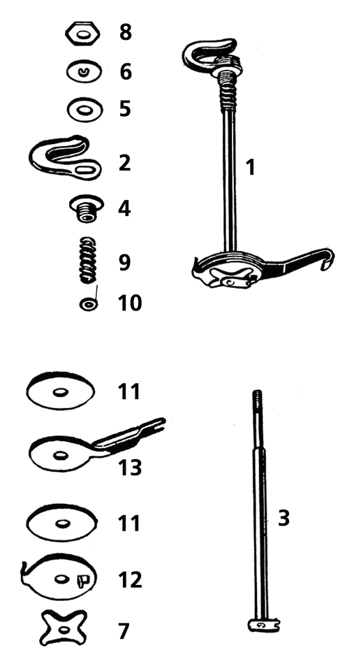Samwel Supplies Old Style Springer Fork Steering Damper 1936-1957 – Front Forks