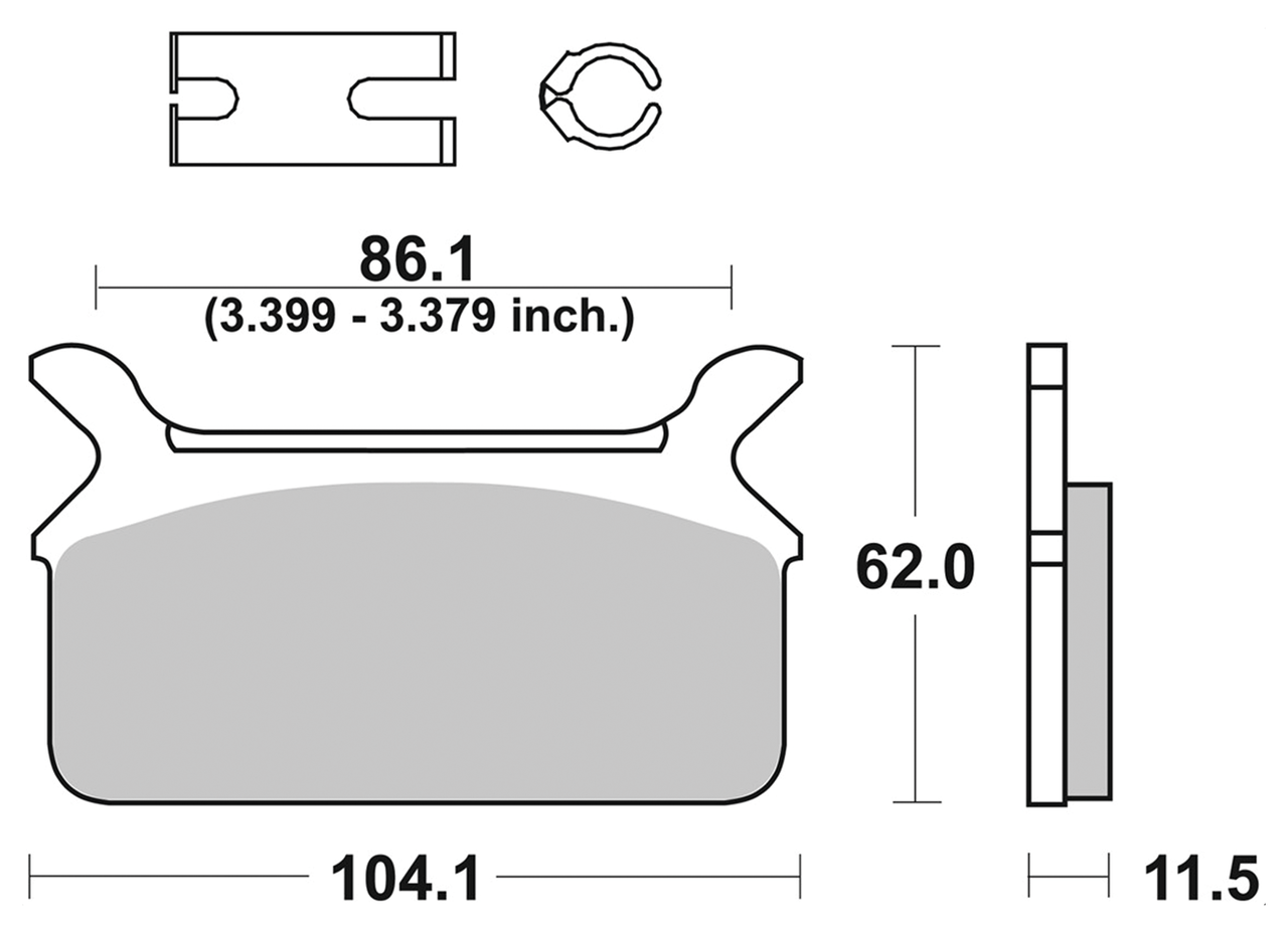 Sbs Rear Disc Brake Pads