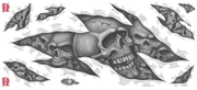 Lethal Threat "bike Tattoos" Designs and Tank Decals