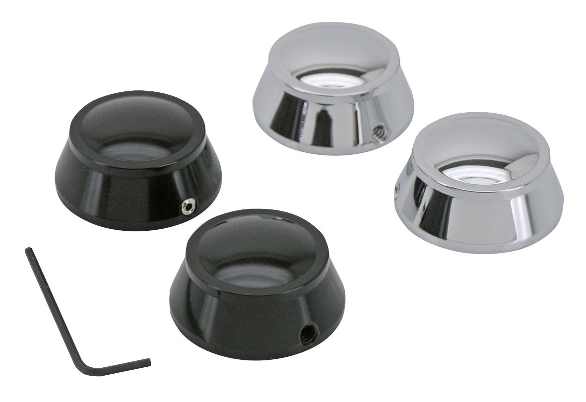 Zodiac Swing Arm Pivot Covers for Sportster – Frame & Rear Suspension