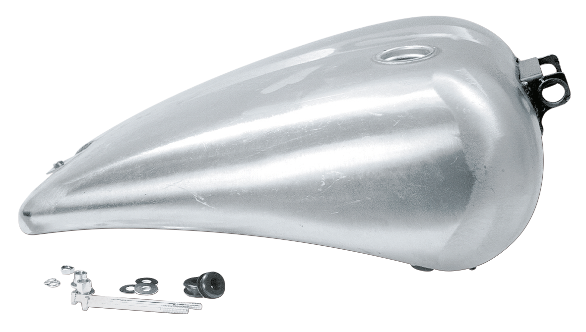Zodiac One Piece 2" Stretched Smooth Top Steel Gas Tank for Dyna – Gas- & Oil Tank