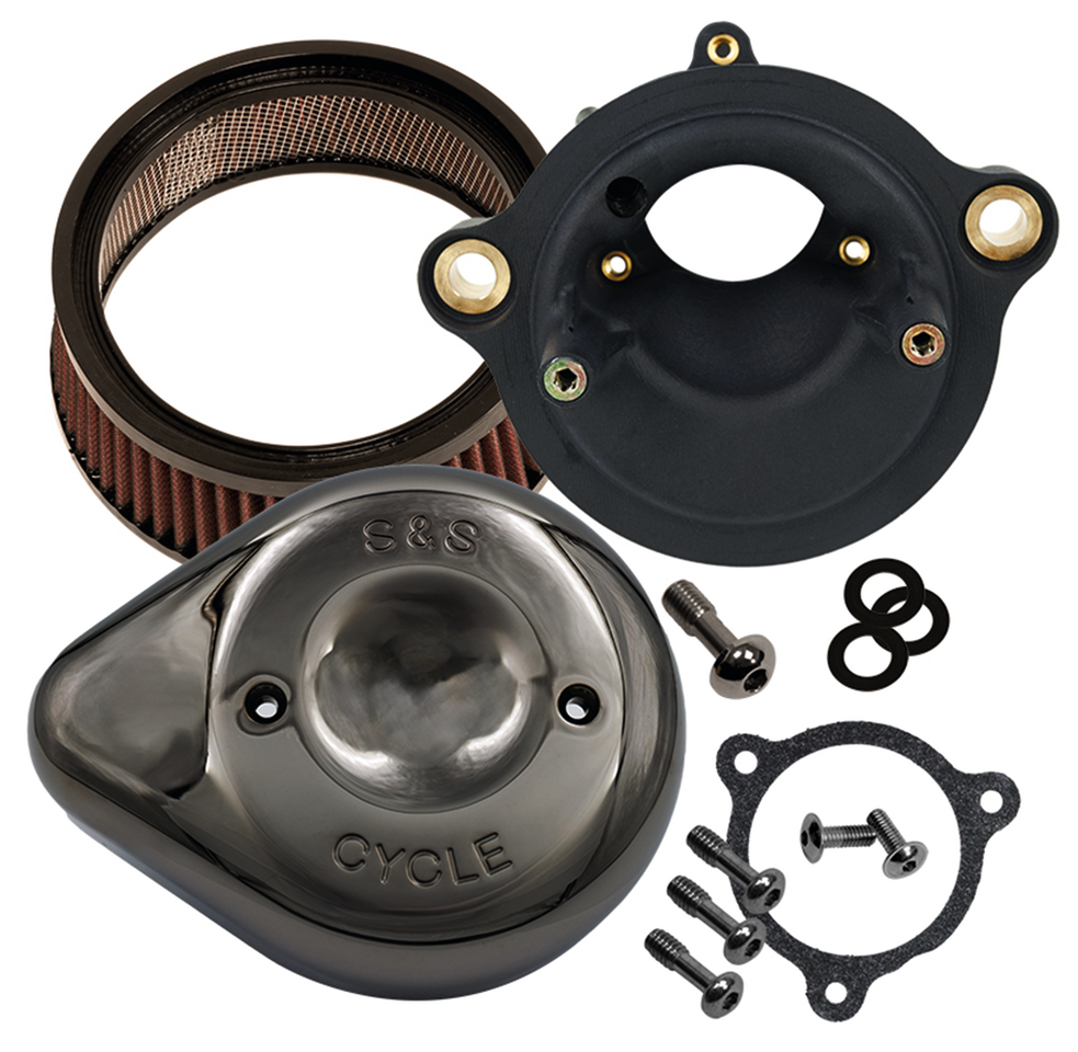 S&S Stealth Dark Chrome Teardrop Air Cleaner Kit – Intake