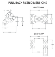 Joker Machine Bridge Clamp Pullback Risers – Handlebar