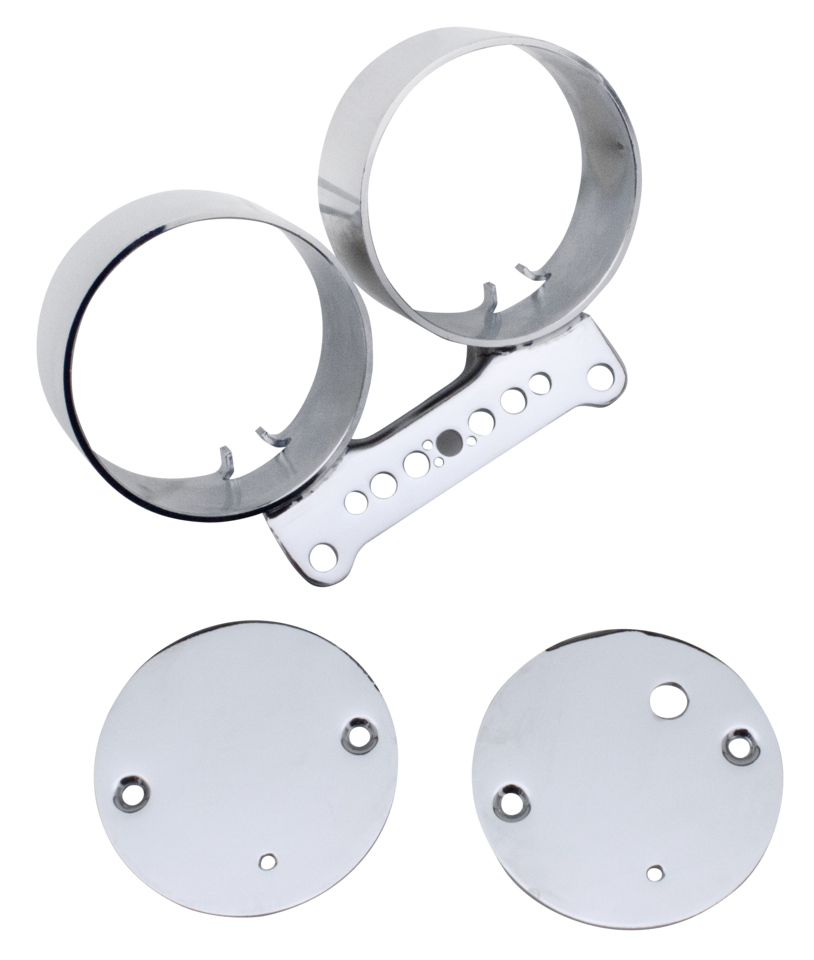 Zodiac Instrument Brackets for Sportster, Dyna & Police Road King – Gauges & Dashes