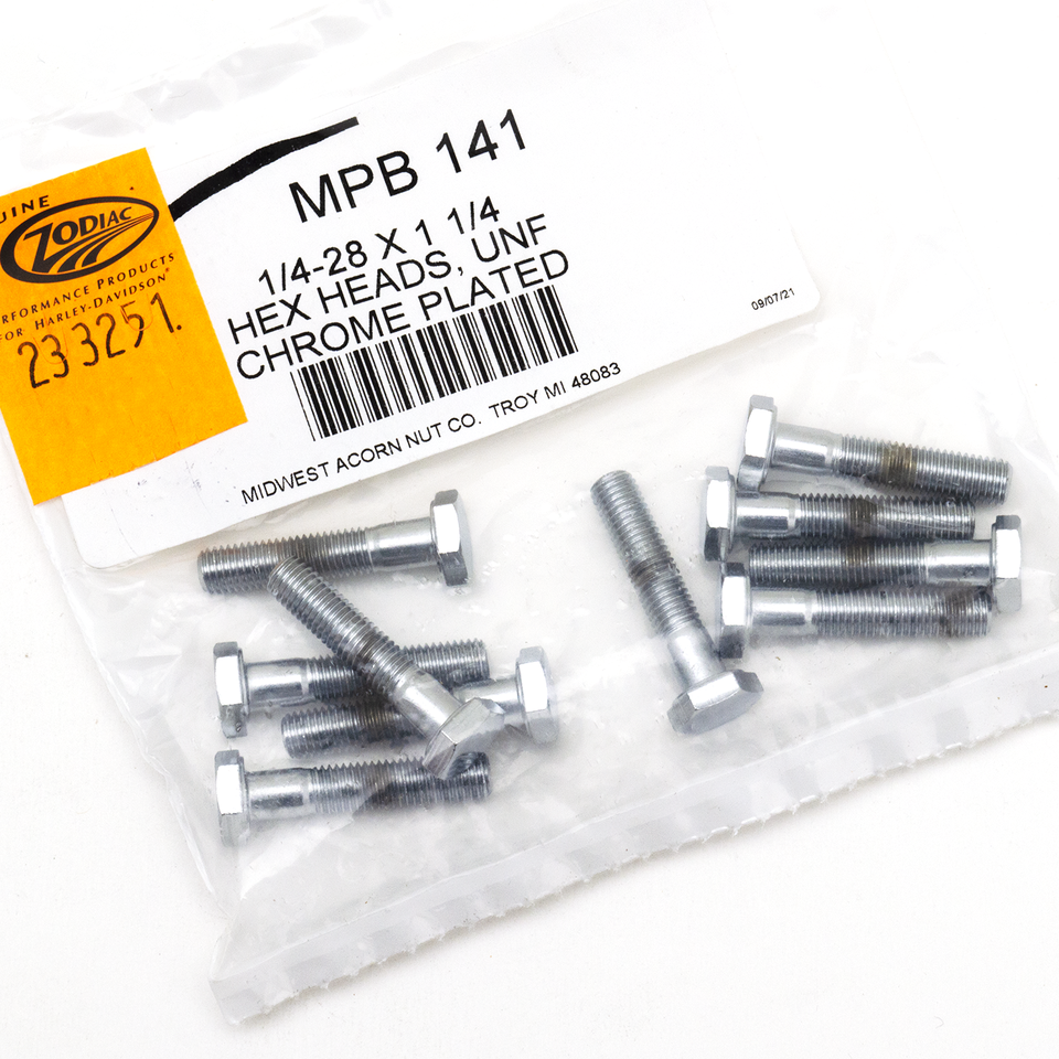 Midwest Acorn Nut Company Chrome Plated Hex Head Cap Screws Assortment – Hardware