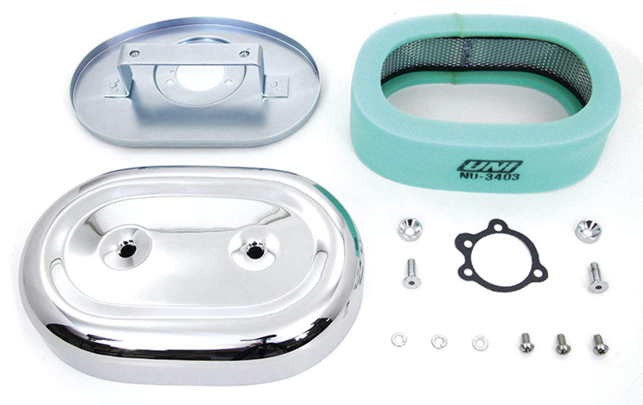 V-Twin Stock Style Oval Air Cleaner – Intake