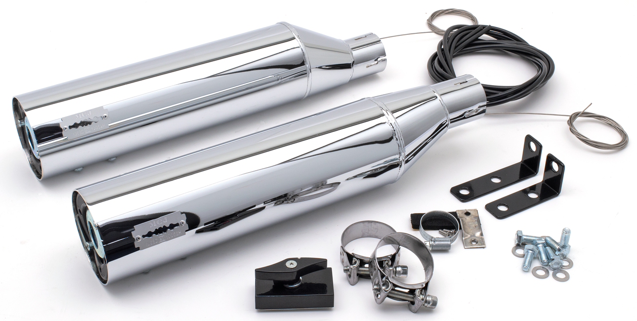 Mcj Adjustable Slip-On Mufflers for Indian Chief – Exhaust