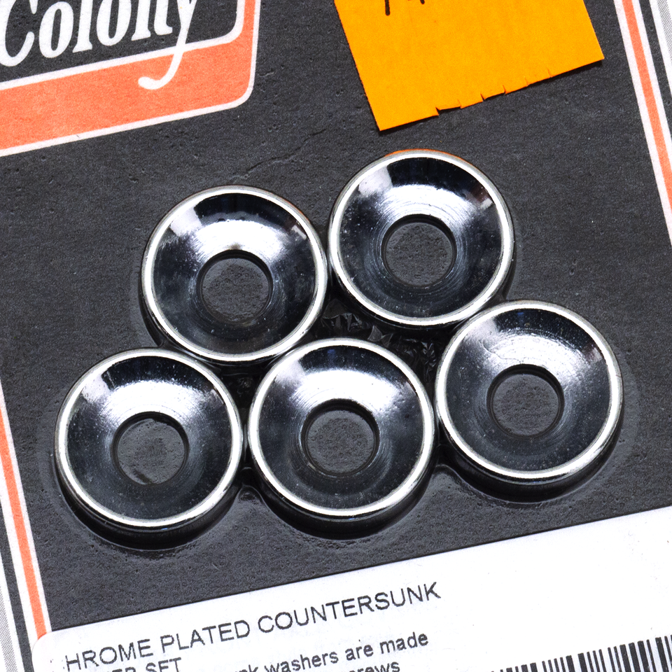 Colony Companion Countersunk Chrome Washers – Hardware