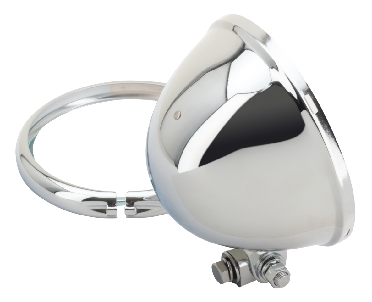 Zodiac 5 1/2" Chrome Bates Style Headlights – Electric & Light