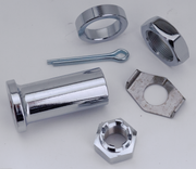 Zodiac Chrome Plated Front and Rear Axles – Wheel & Tire