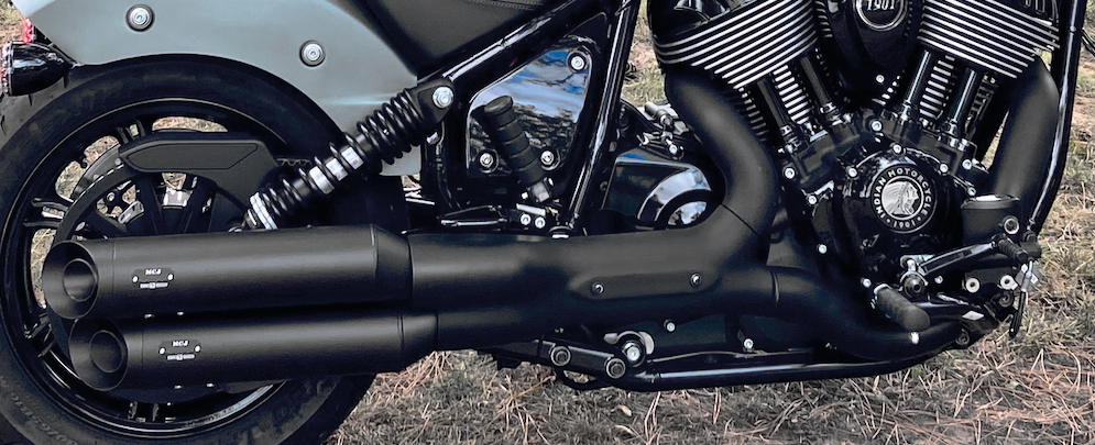 Mcj Adjustable Slip-On Mufflers for Indian Chief – Exhaust