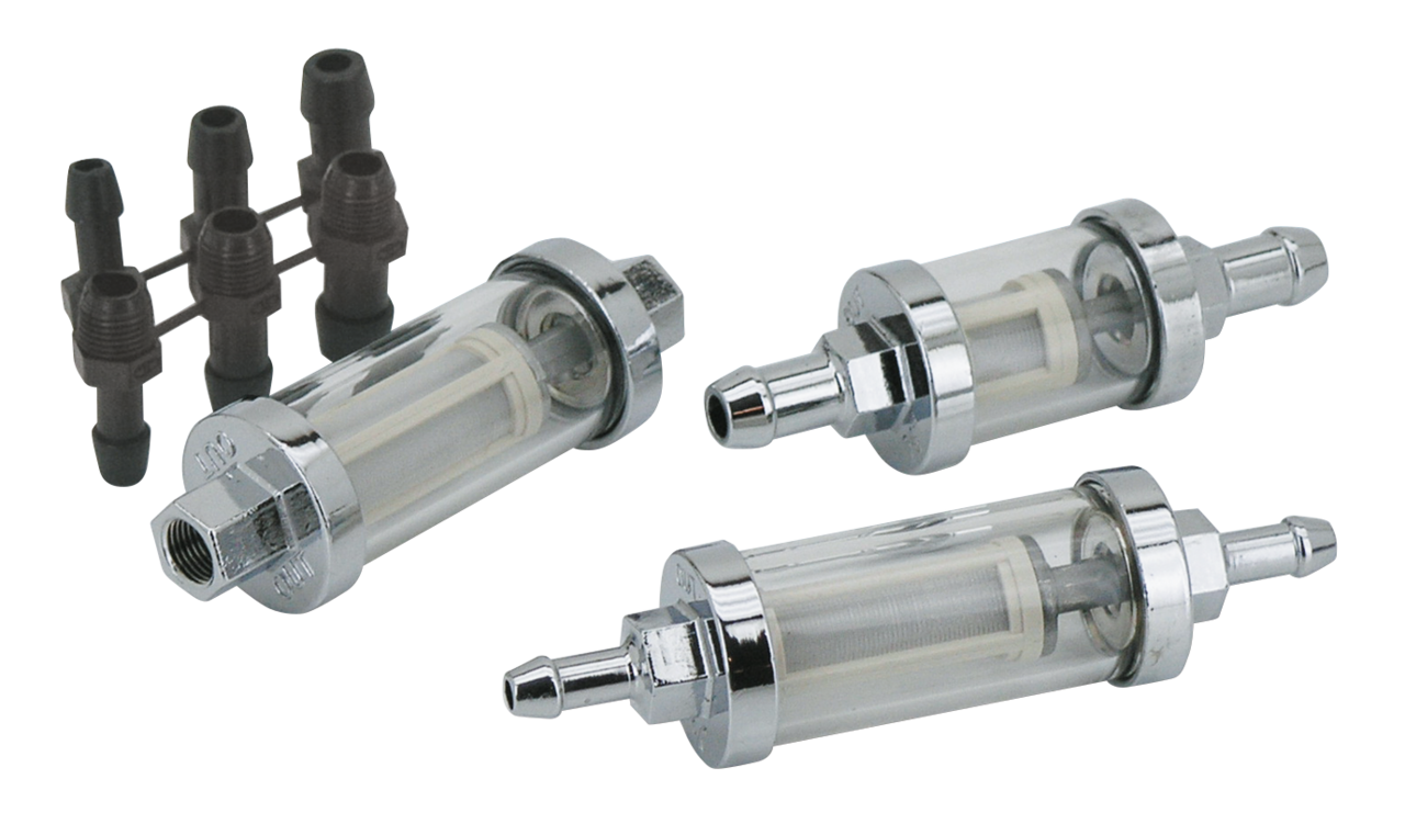 Zodiac Chrome See-Through Fuel Filter – Gas- & Oil Tank