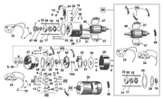 V-Twin 3-BRUSH "32E" & "52E" Generator Parts for Models 1932-1957 – Engine Electrics