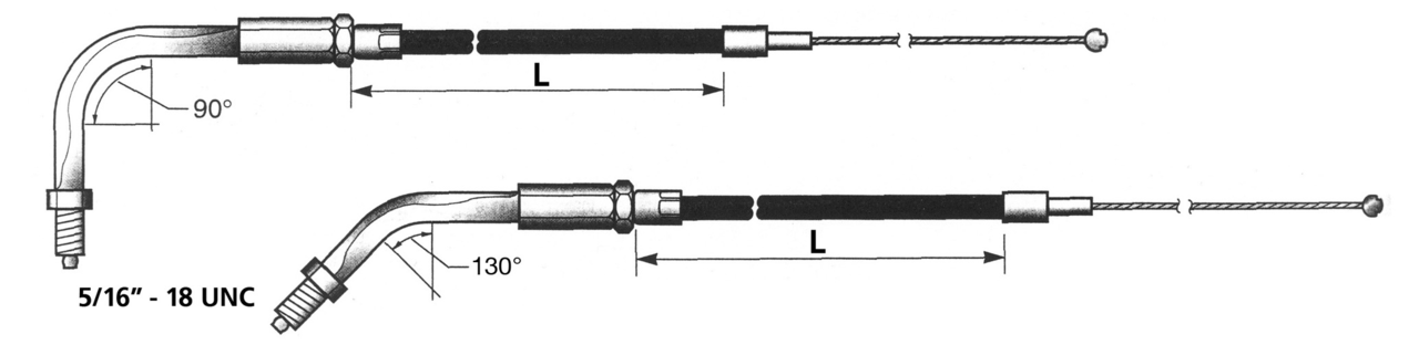 Zodiac T02 - Throttle & Idle Cable 1981-1989 Big Twin & 1981-1985 Sportster – Control Cables & Hydraulic Lines