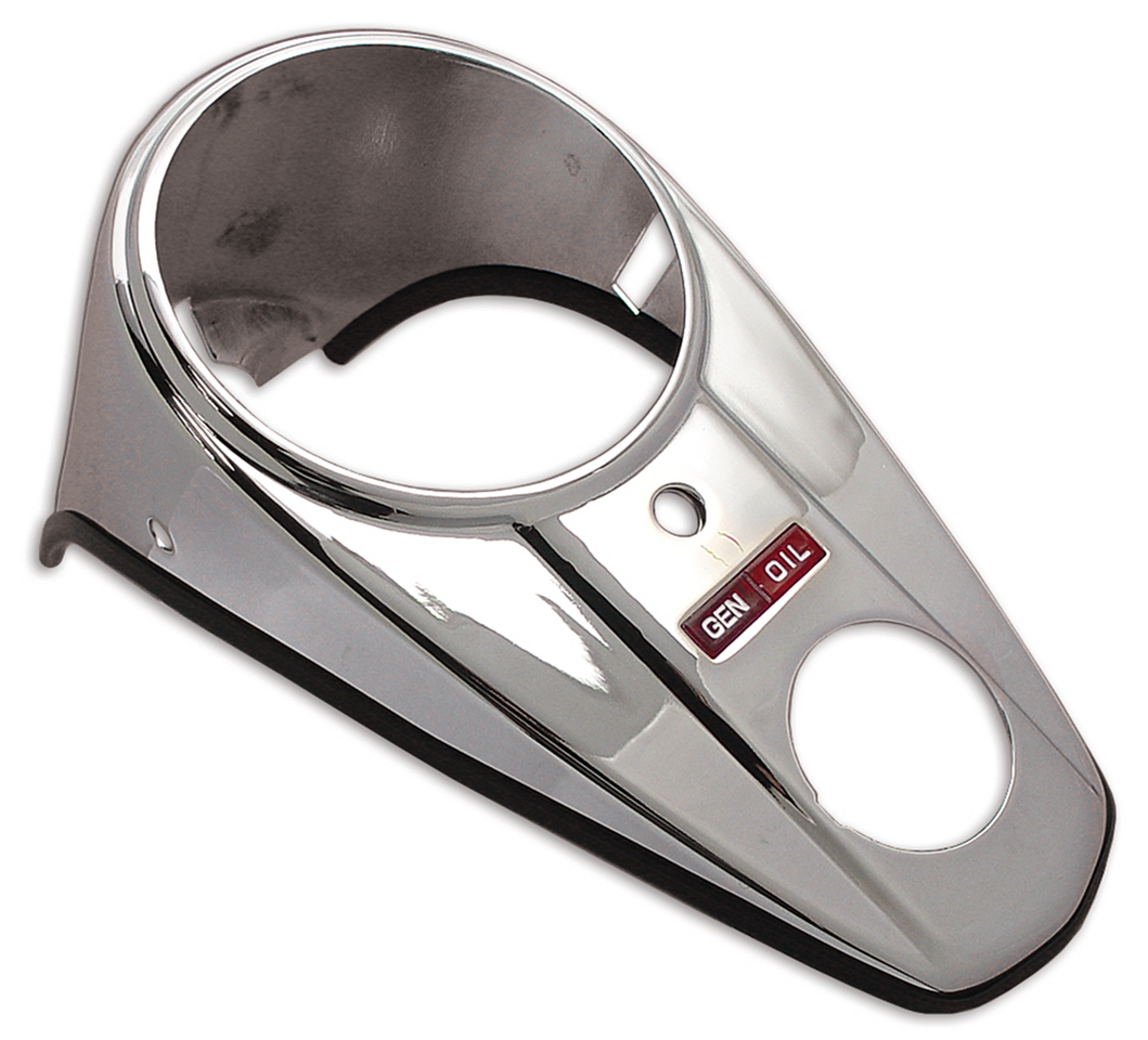 V-Twin Two-Light Dash with Base Plate for Fat Bob Tanks – Gauges & Dashes