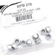 Midwest Acorn Nut Company Chrome Nyloc Nut Assortment – Hardware