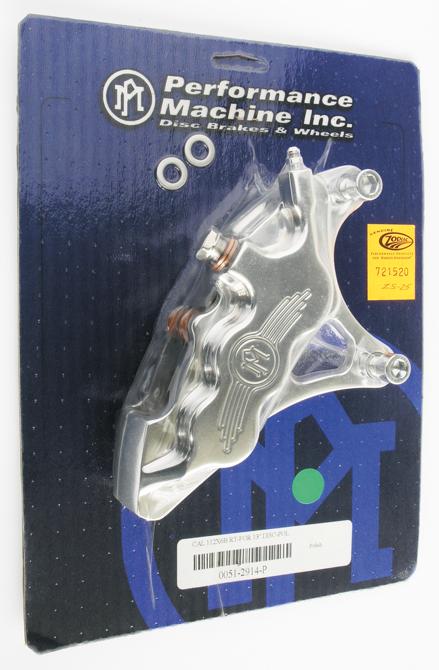 Performance Machine 6 Piston Differential Bore Front Calipers – Brake