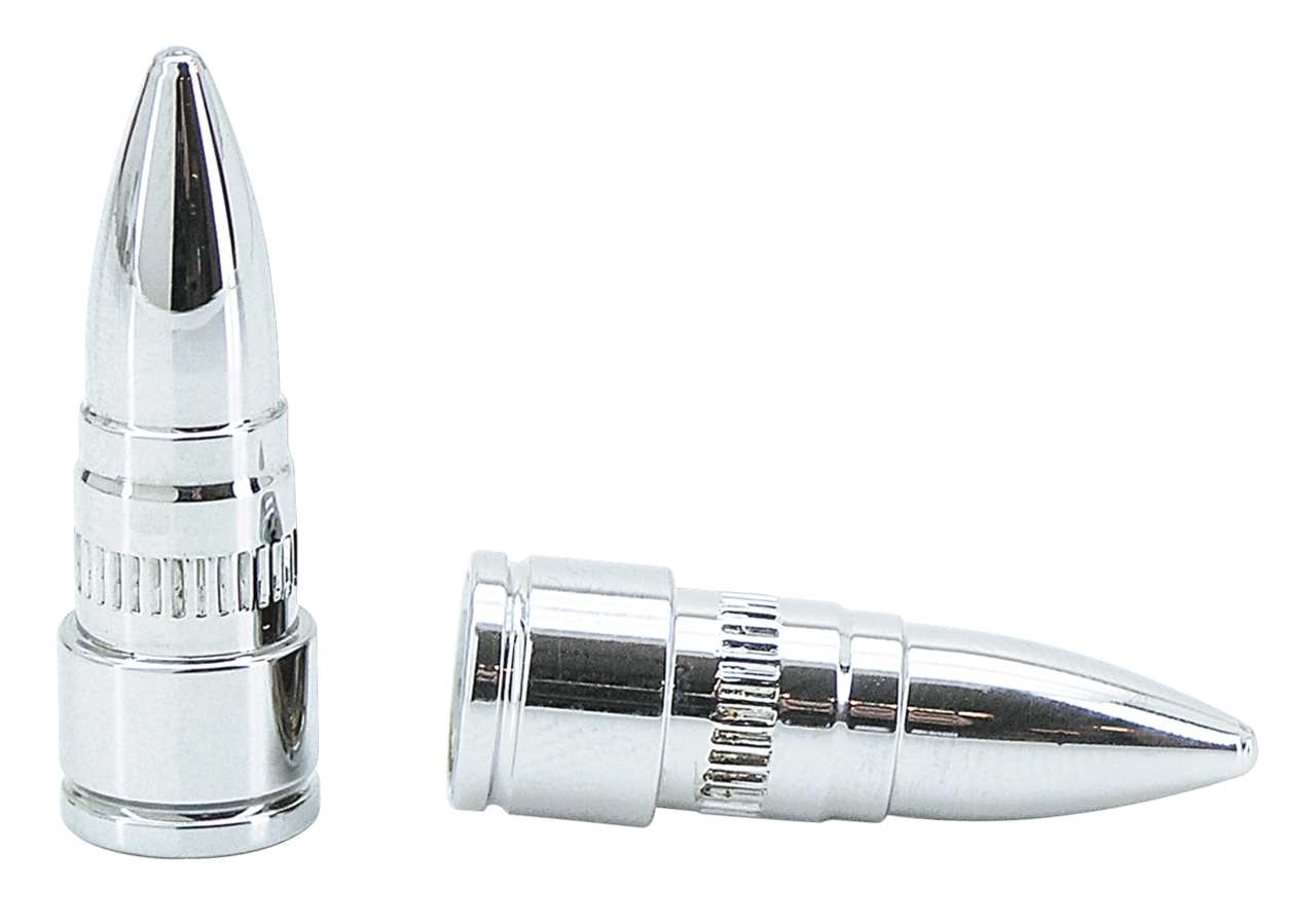 Zodiac Chrome Billet Bullet Valve Stem Caps – Wheel & Tire
