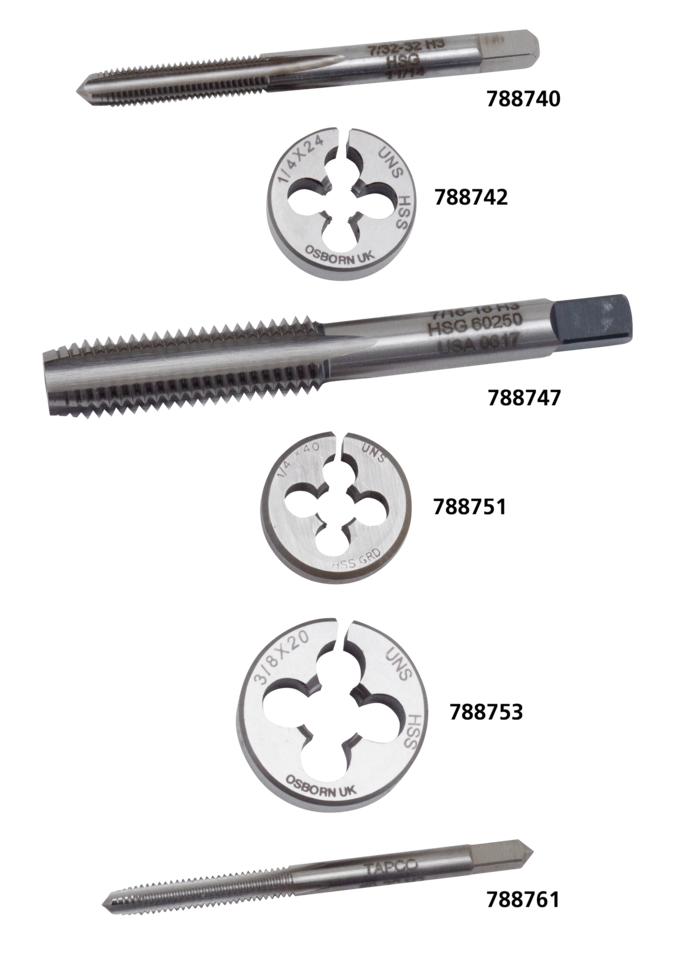 Samwel Supplies Thread Repair Taps & Dies – Tools & Chemicals