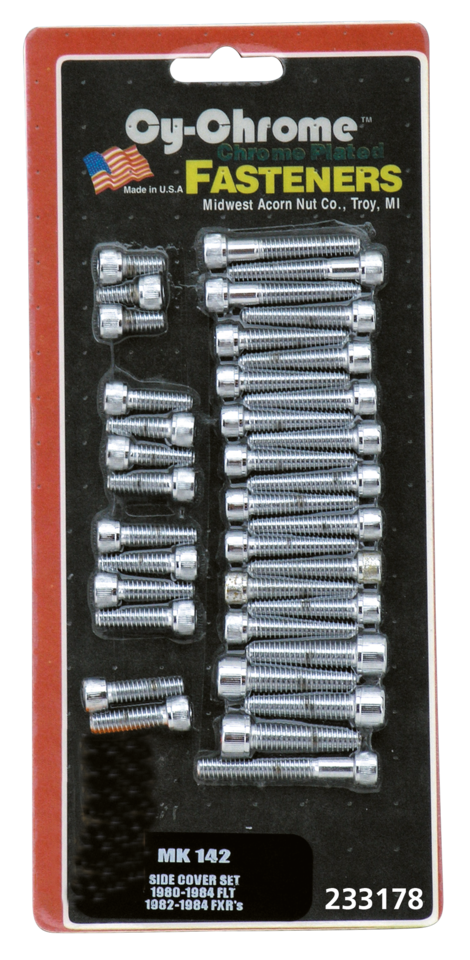 Midwest Acorn Nut Company Chrome Drivetrain Side Cover Kits – Hardware