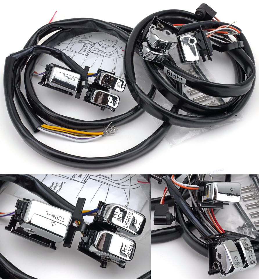 Zodiac Ergonomic Handlebar Switches for 1996-2013 Models