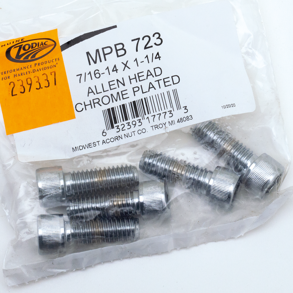 Midwest Acorn Nut Company Chrome Plated 7/16'' Unc Allen Head Screw Assortment – Hardware