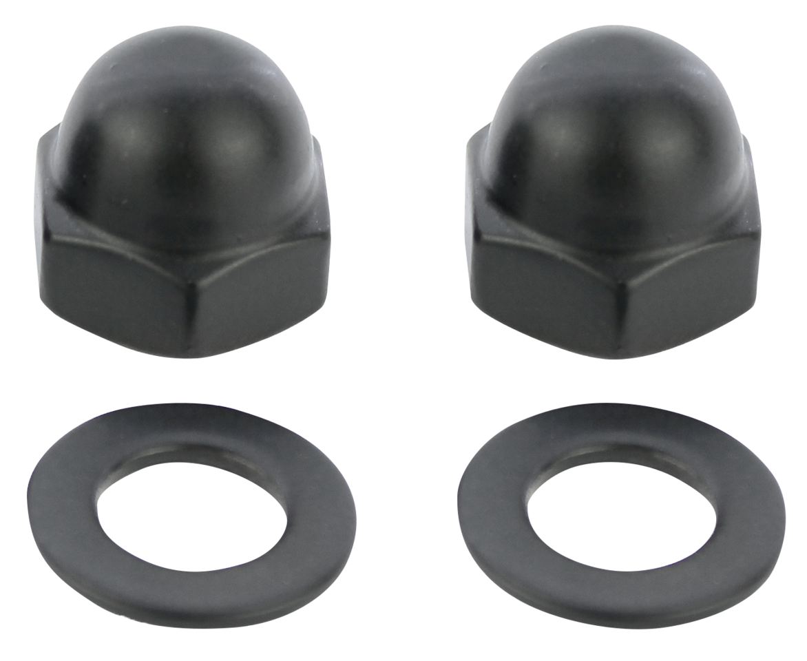 Screws4Bikes Black Stainless Mirror Nut Kit – Handlebar