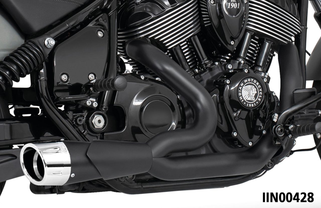 Freedom Performance Exhaust Combat Fluted 2-INTO-1 for Indian Powerplus & Thunderstroke