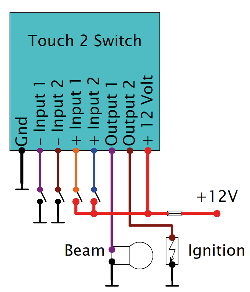 Axel Joost Elektronik Elektronikbox TOUCH-2-SWITCH – Electric & Light