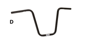 CRC Fehling One Inch Diameter Apehanger Handlebars