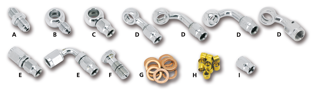 Goodridge Ultimate Stainless Steel Braided Brake and Clutch Lines with All Chrome or Stainless Steel Fittings – Control Cables & Hydraulic Lines