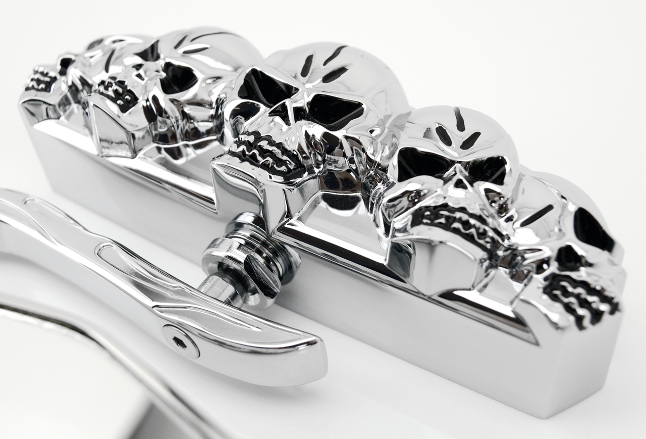 Zodiac Genuine Zodiac Skull-Vision Mirrors – Handlebar