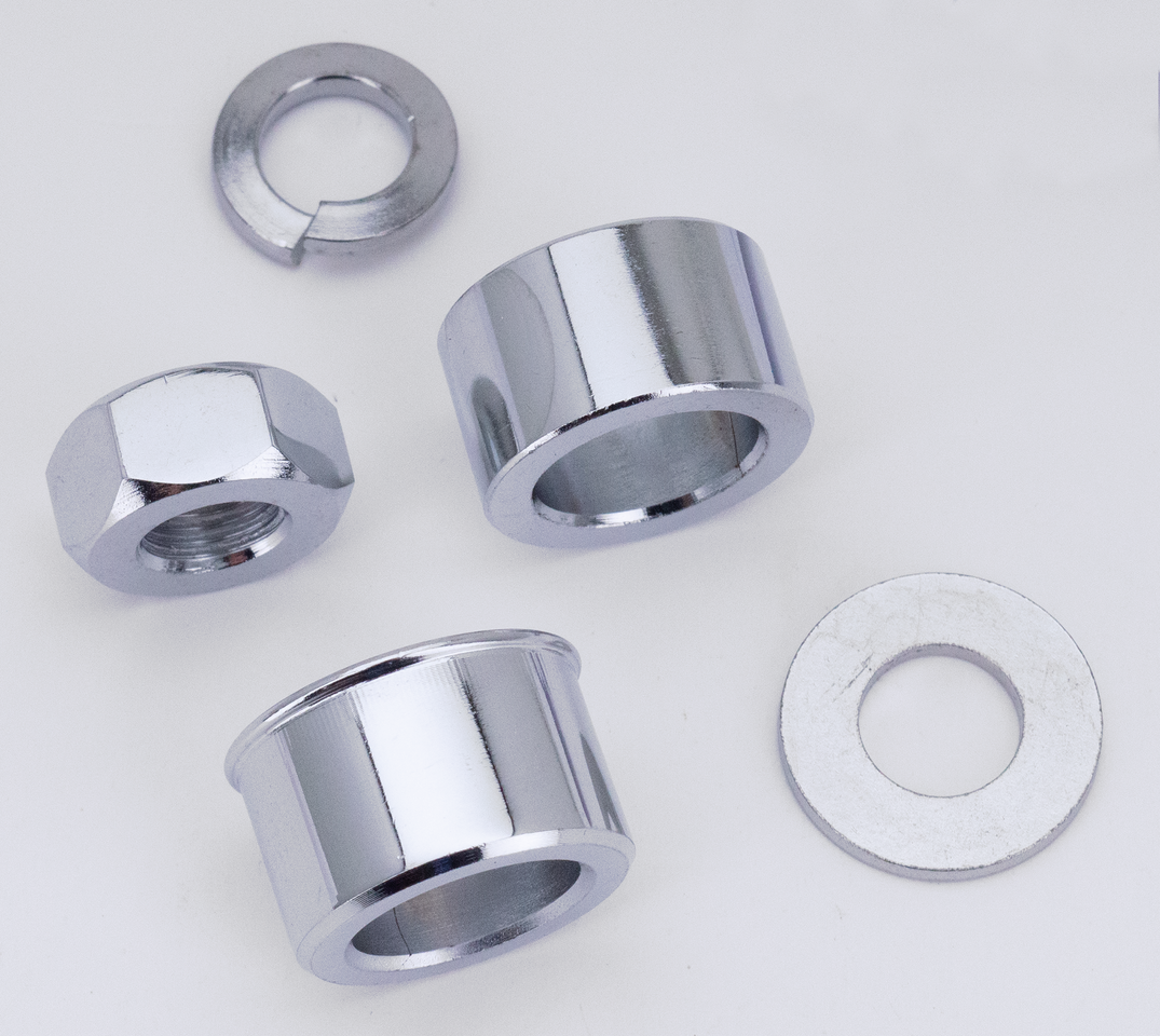 Zodiac Chrome Plated Front and Rear Axles – Wheel & Tire