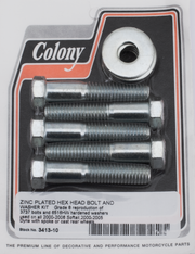 Colony Zinc Plated Rear Wheel Sprocket Hardware Kits