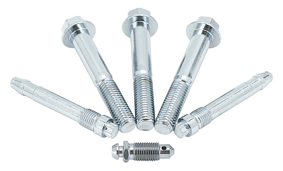Zodiac Chrome Front and Rear Brake Caliper Hardware