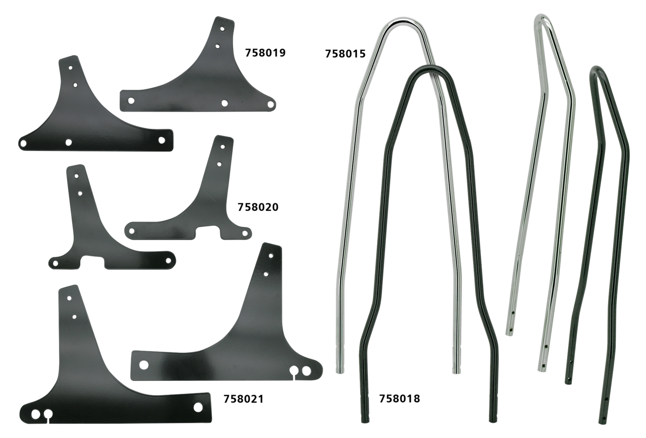 Westland Customs Rigid Mount Sissy Bars – Seat