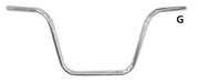 Zodiac One Inch Diameter Ape Hanger Handlebars