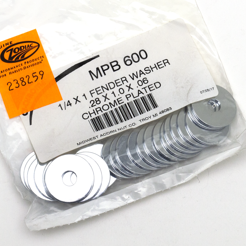 Midwest Acorn Nut Company Chrome Plated Flat Washers Assortment – Hardware