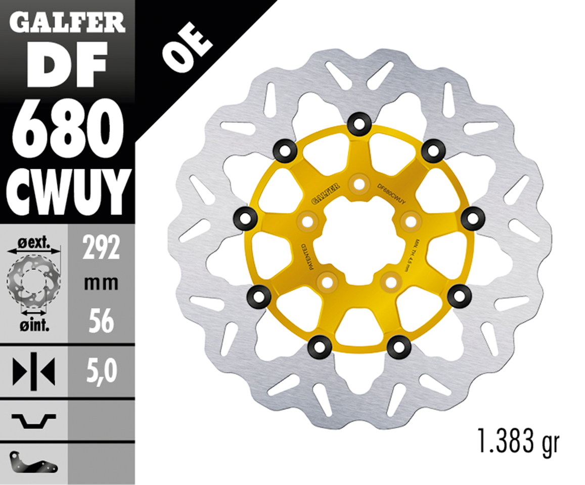 Galfer "wave" Floating Disc Brake Rotors
